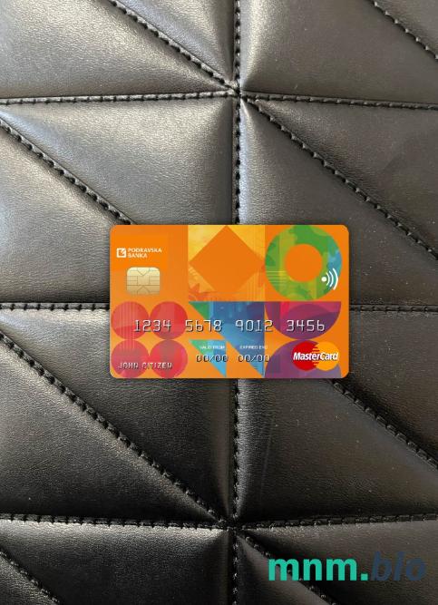 Croatia Podravska bank wygląd zdjęcia mastercard skan PSD + zdjęcie